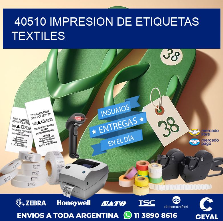 40510 IMPRESION DE ETIQUETAS TEXTILES