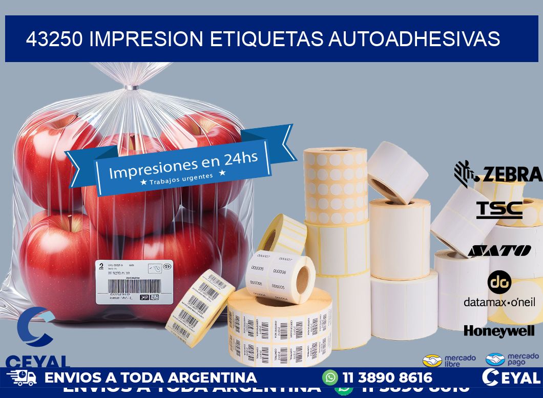 43250 impresion etiquetas autoadhesivas
