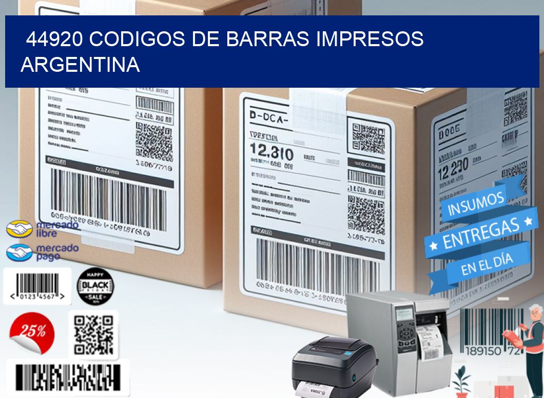 44920 codigos de barras impresos Argentina