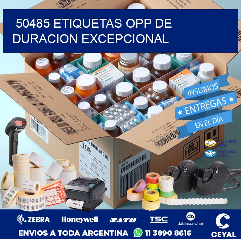 50485 ETIQUETAS OPP DE DURACION EXCEPCIONAL
