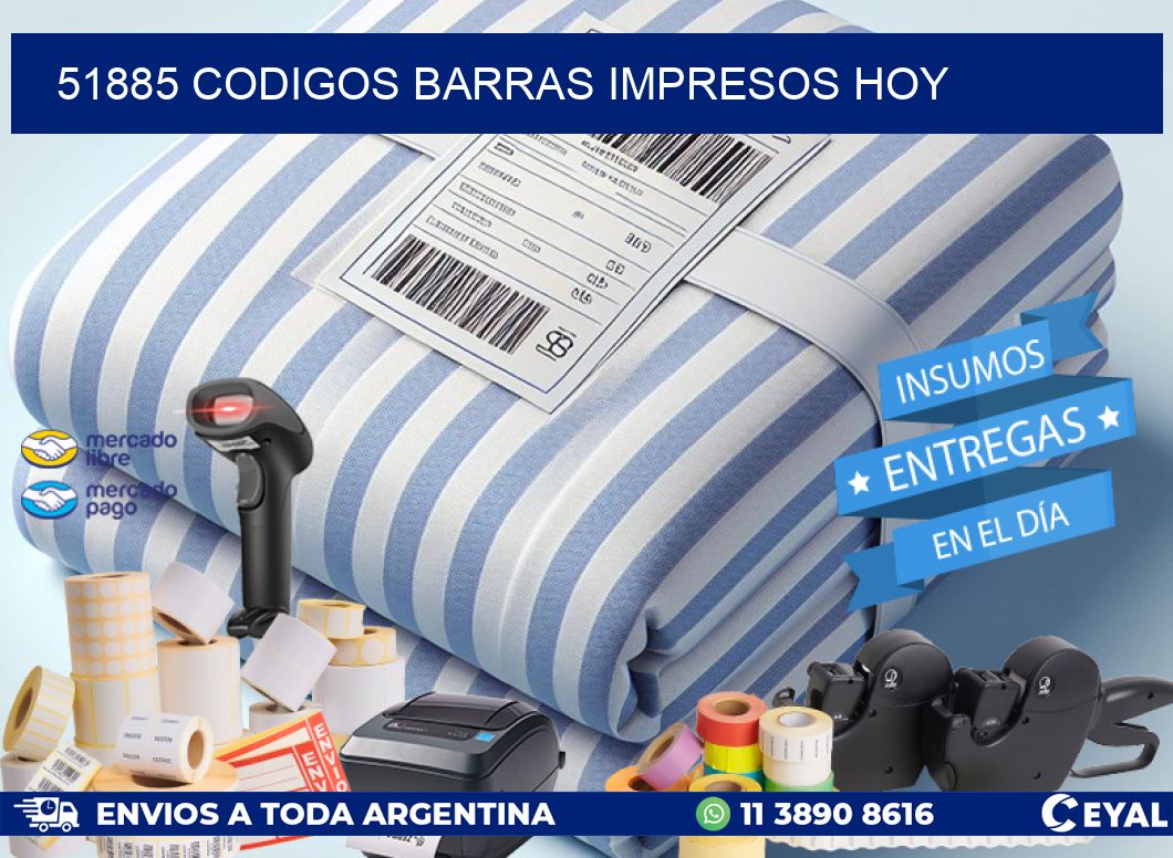 51885 CODIGOS BARRAS IMPRESOS HOY