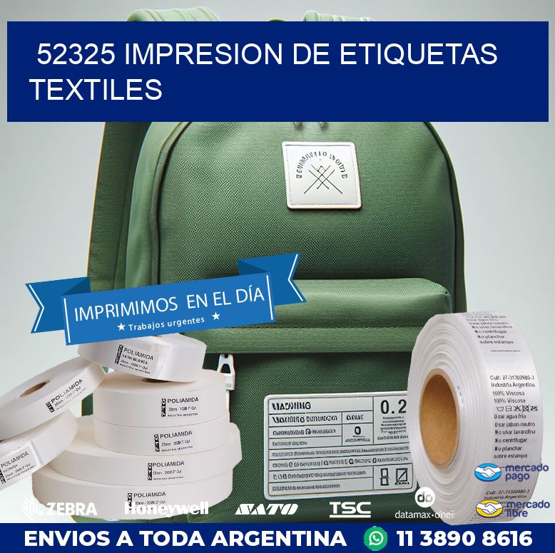 52325 IMPRESION DE ETIQUETAS TEXTILES