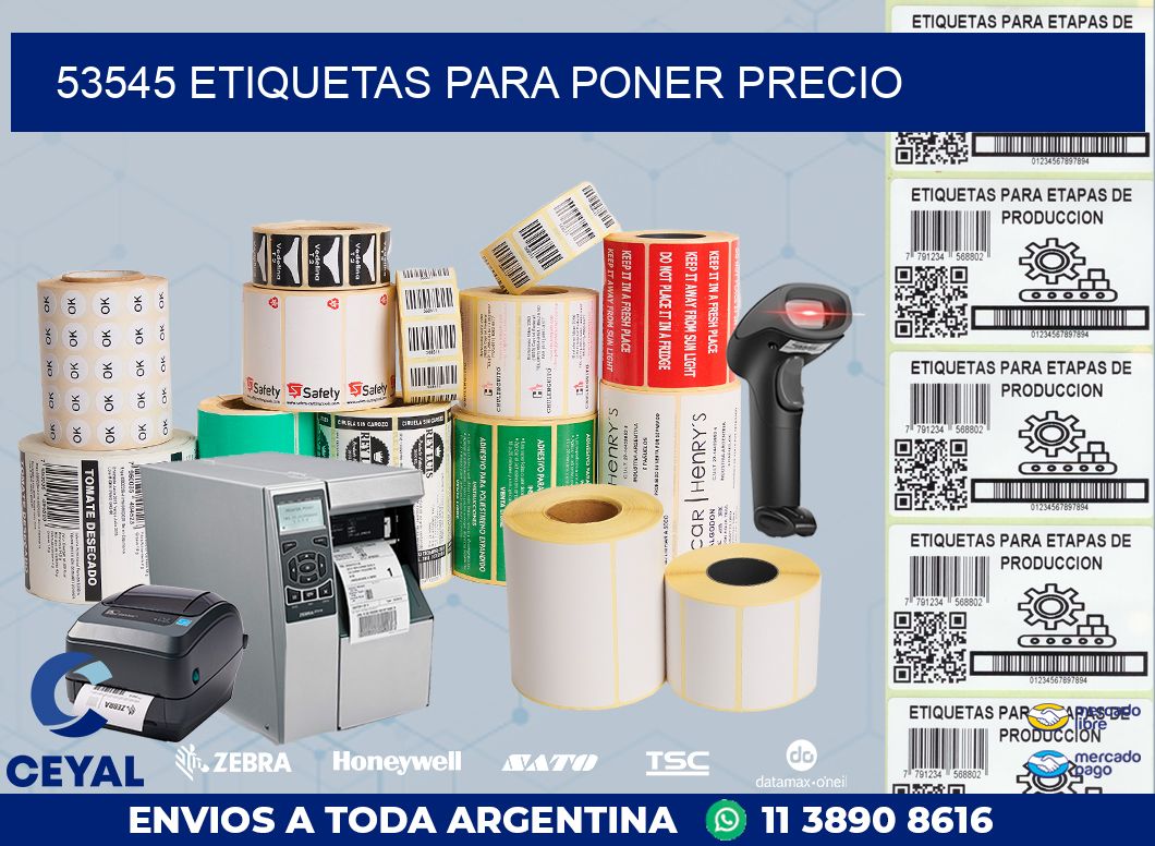 53545 ETIQUETAS PARA PONER PRECIO