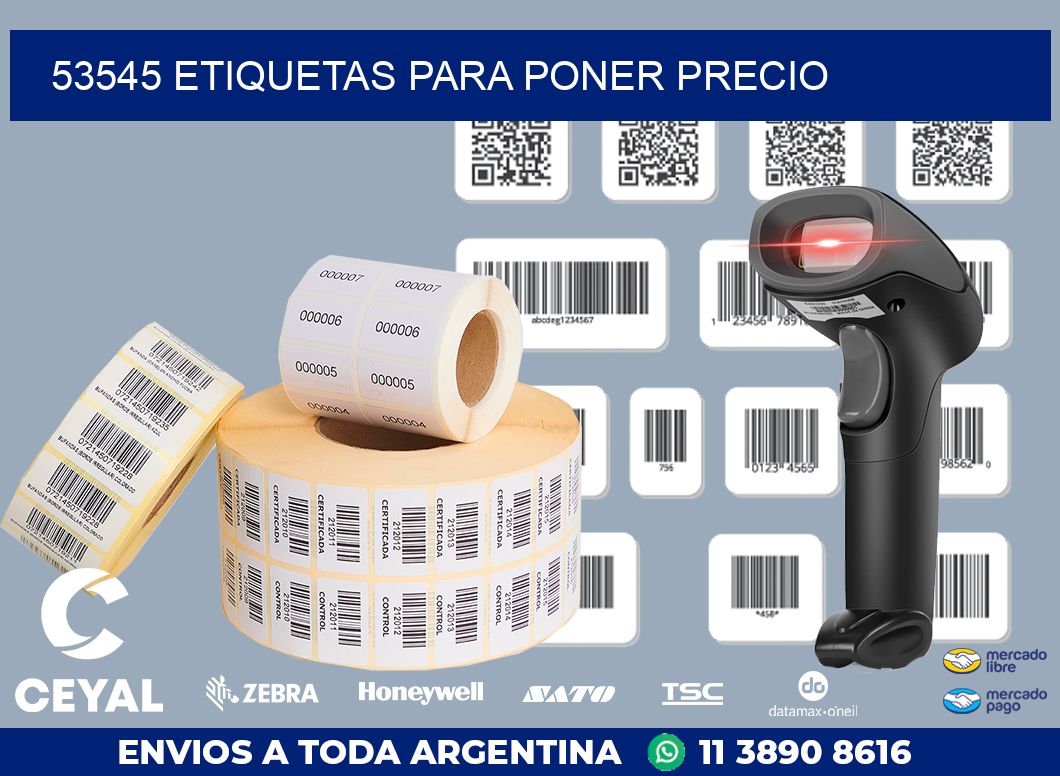 53545 ETIQUETAS PARA PONER PRECIO