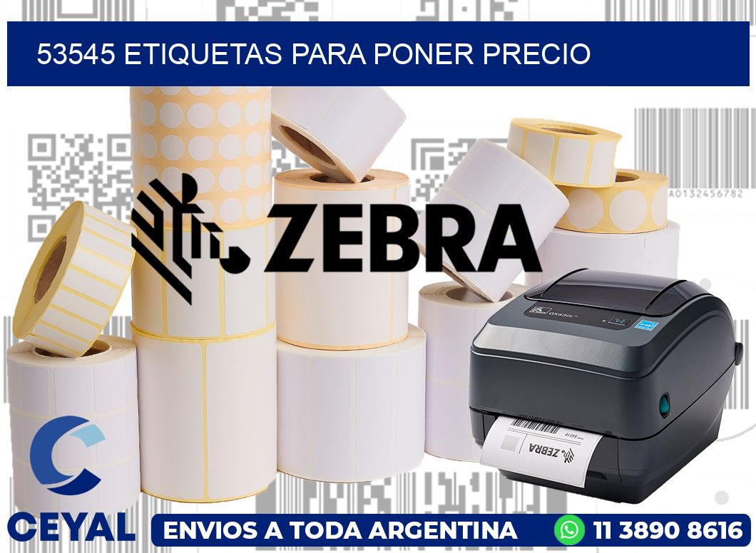 53545 ETIQUETAS PARA PONER PRECIO