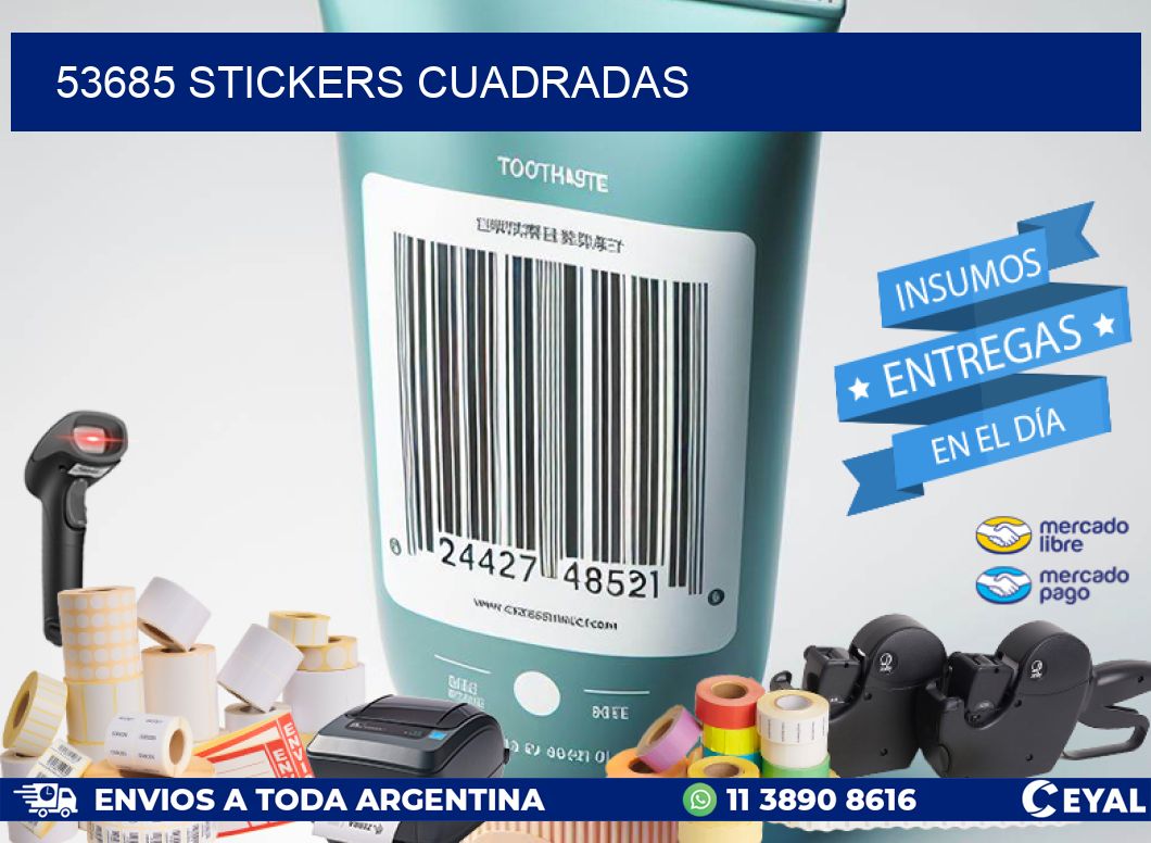 53685 Stickers cuadradas
