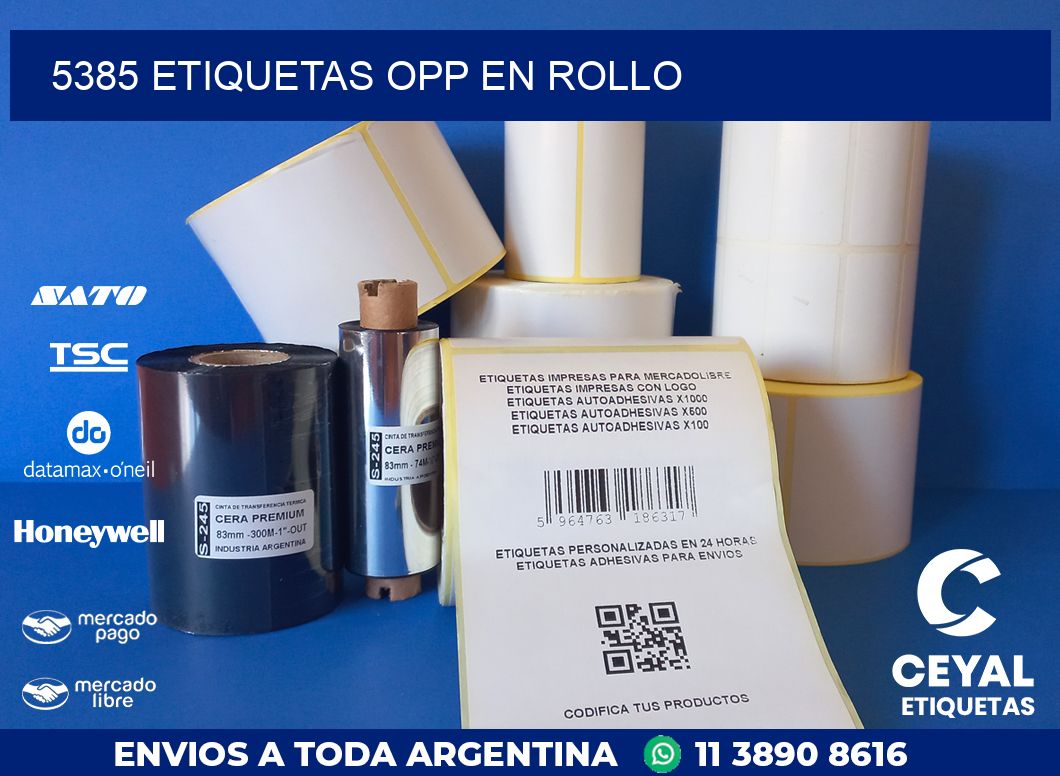 5385 ETIQUETAS OPP EN ROLLO