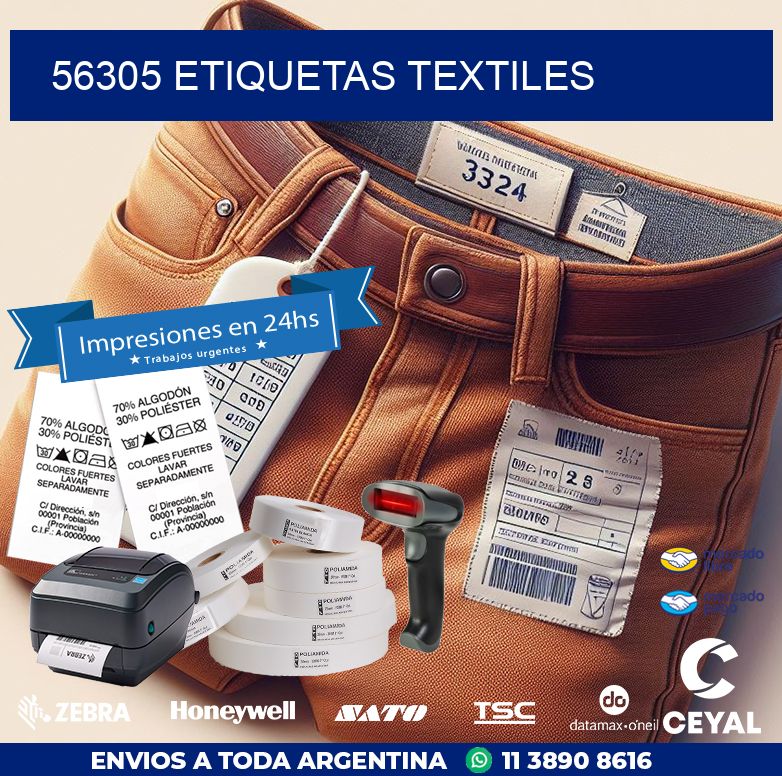 56305 ETIQUETAS TEXTILES