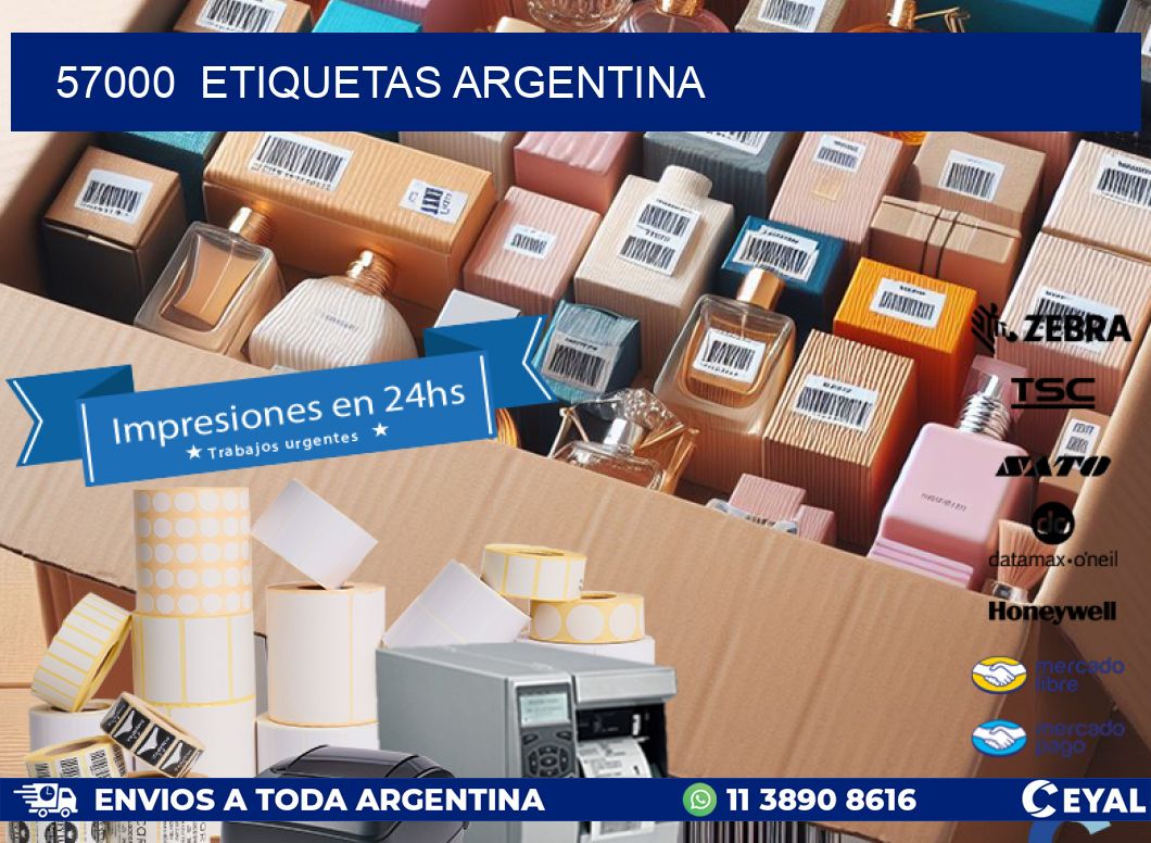 57000  etiquetas argentina