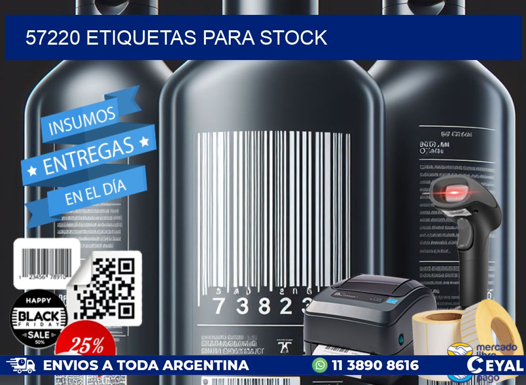 57220 ETIQUETAS PARA STOCK