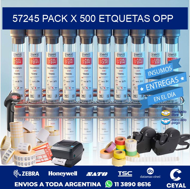 57245 PACK X 500 ETQUETAS OPP