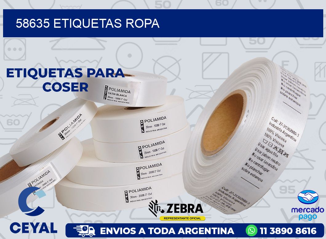 58635 ETIQUETAS ROPA