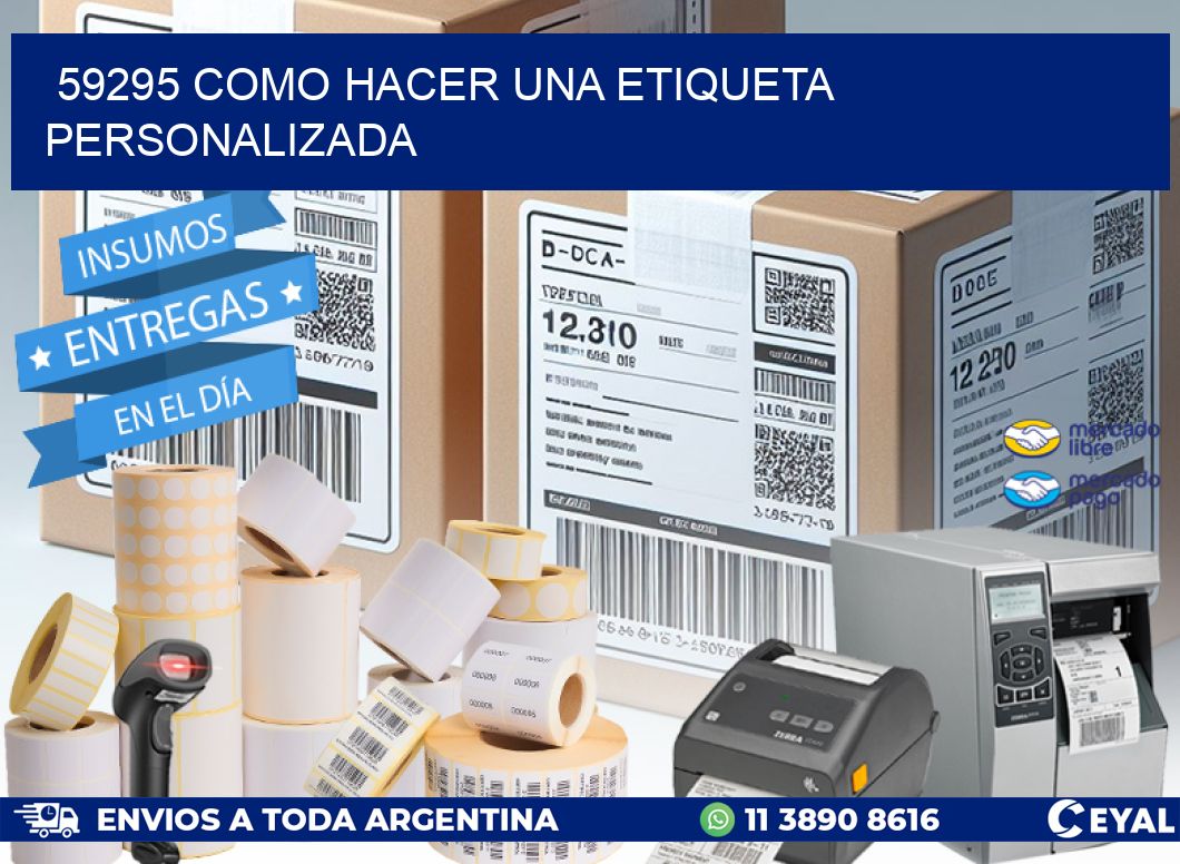 59295 como hacer una etiqueta personalizada