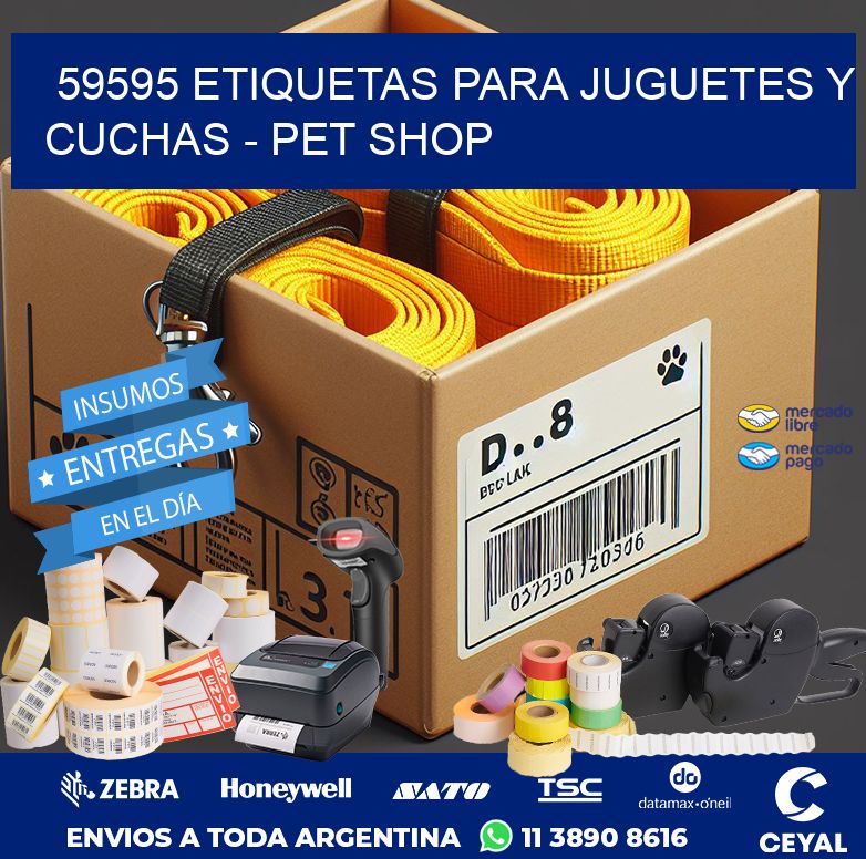59595 ETIQUETAS PARA JUGUETES Y CUCHAS - PET SHOP