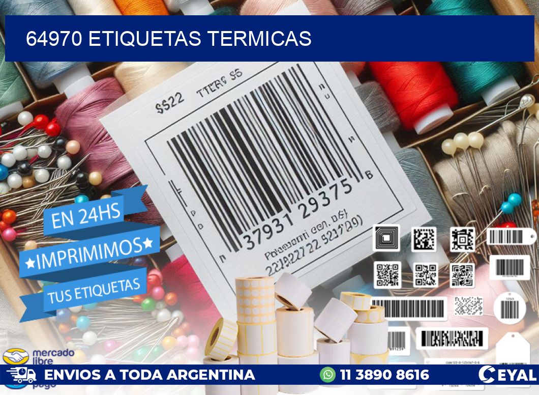 64970 ETIQUETAS TERMICAS