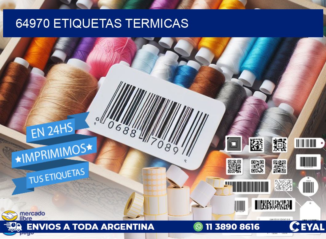 64970 ETIQUETAS TERMICAS