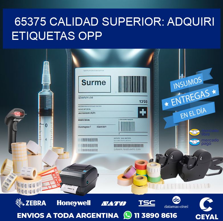 65375 CALIDAD SUPERIOR: ADQUIRI ETIQUETAS OPP