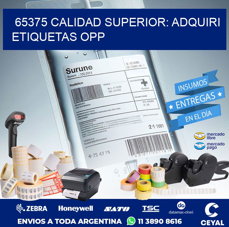 65375 CALIDAD SUPERIOR: ADQUIRI ETIQUETAS OPP