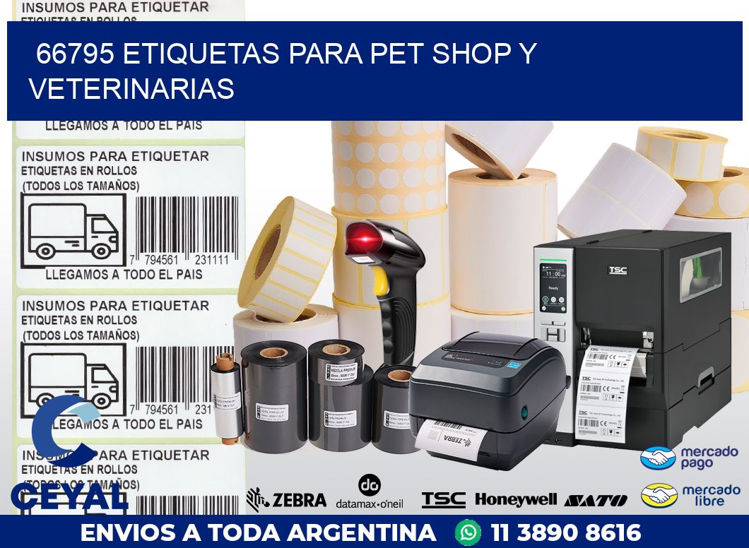 66795 ETIQUETAS PARA PET SHOP Y VETERINARIAS