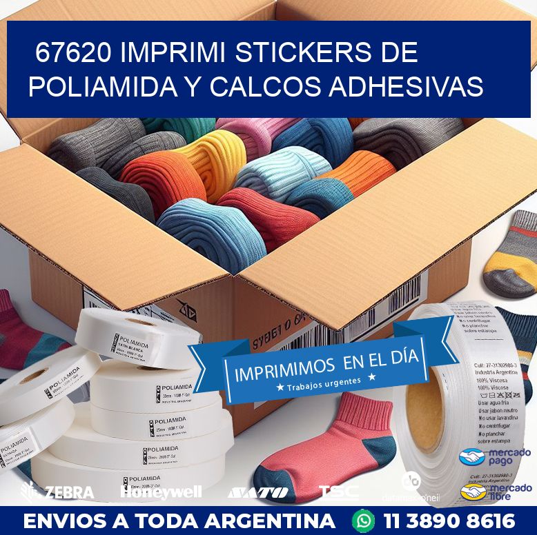 67620 IMPRIMI STICKERS DE POLIAMIDA Y CALCOS ADHESIVAS