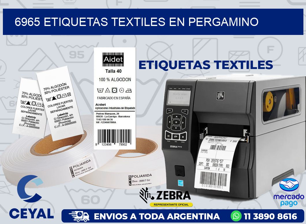6965 ETIQUETAS TEXTILES EN PERGAMINO