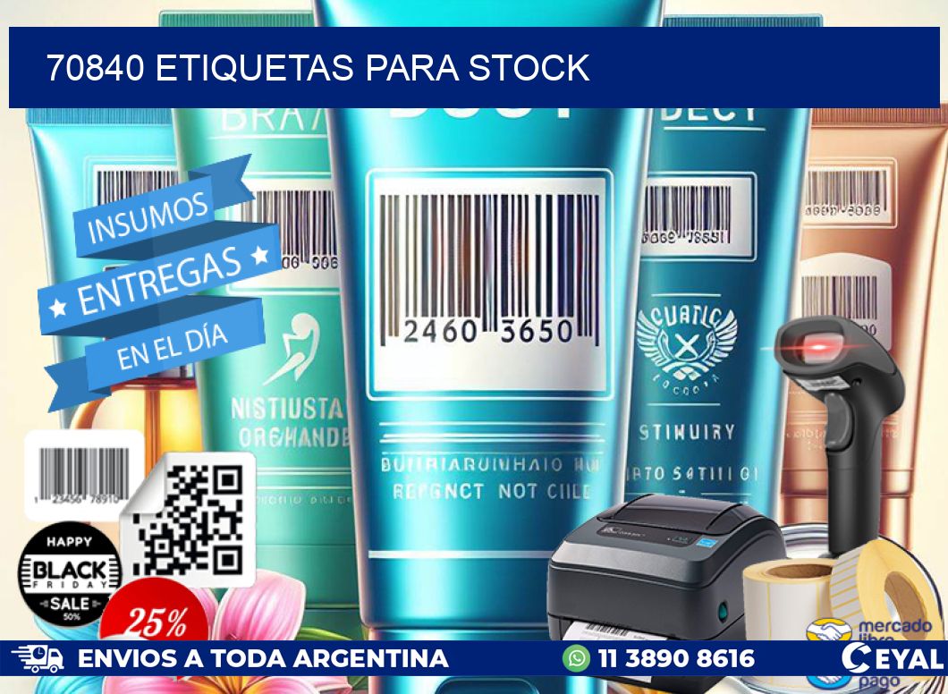 70840 ETIQUETAS PARA STOCK