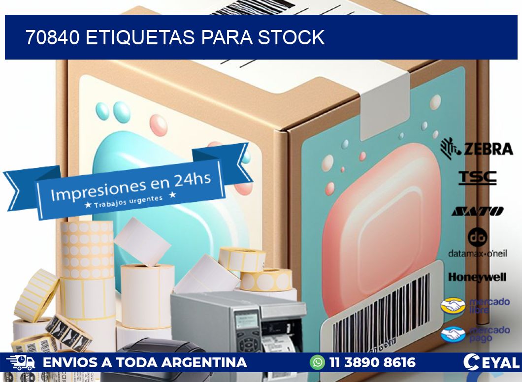70840 ETIQUETAS PARA STOCK