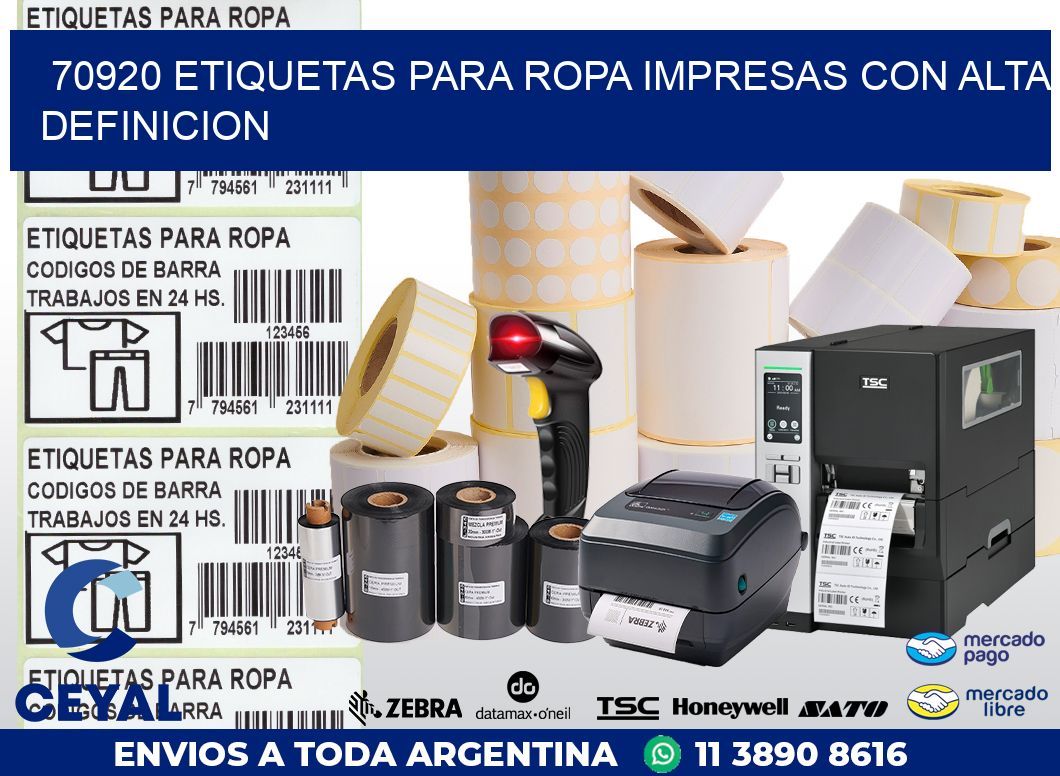 70920 ETIQUETAS PARA ROPA IMPRESAS CON ALTA DEFINICION