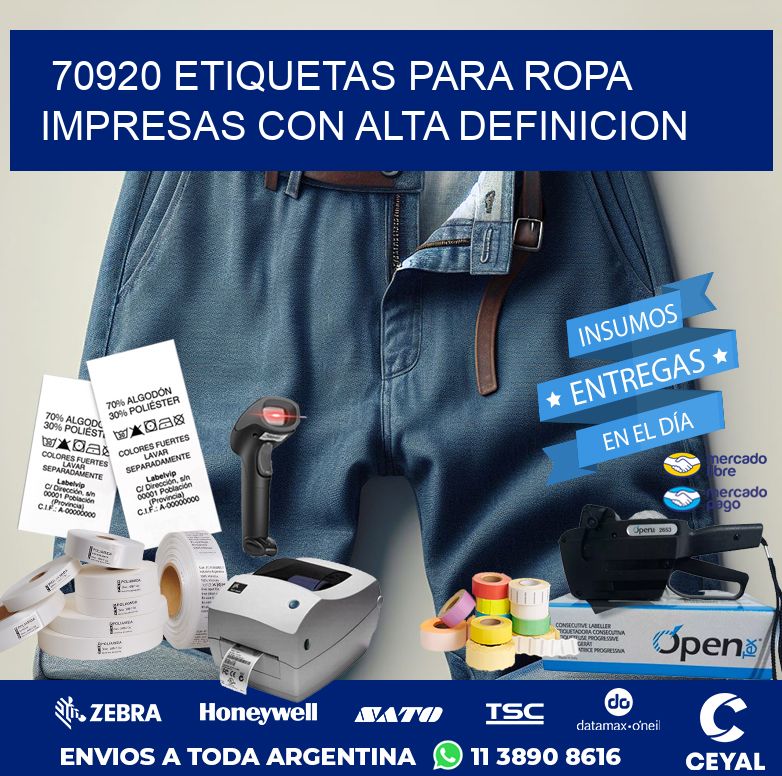 70920 ETIQUETAS PARA ROPA IMPRESAS CON ALTA DEFINICION