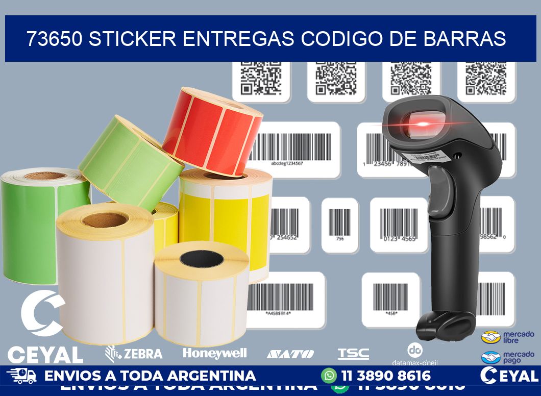 73650 STICKER ENTREGAS CODIGO DE BARRAS