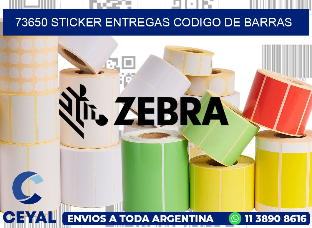 73650 STICKER ENTREGAS CODIGO DE BARRAS