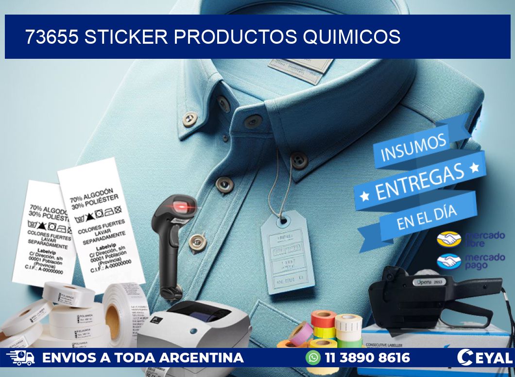 73655 STICKER PRODUCTOS QUIMICOS