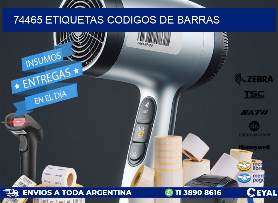 74465 etiquetas codigos de barras