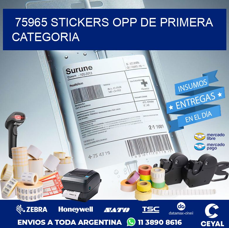 75965 STICKERS OPP DE PRIMERA CATEGORIA