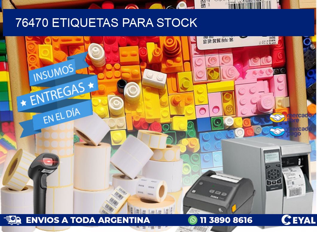 76470 ETIQUETAS PARA STOCK