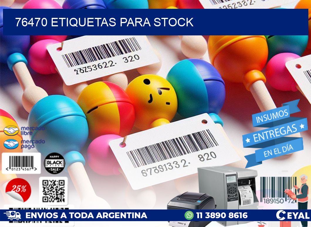 76470 ETIQUETAS PARA STOCK