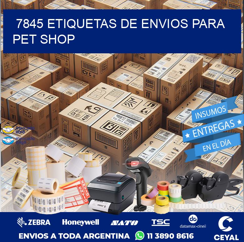 7845 ETIQUETAS DE ENVIOS PARA PET SHOP
