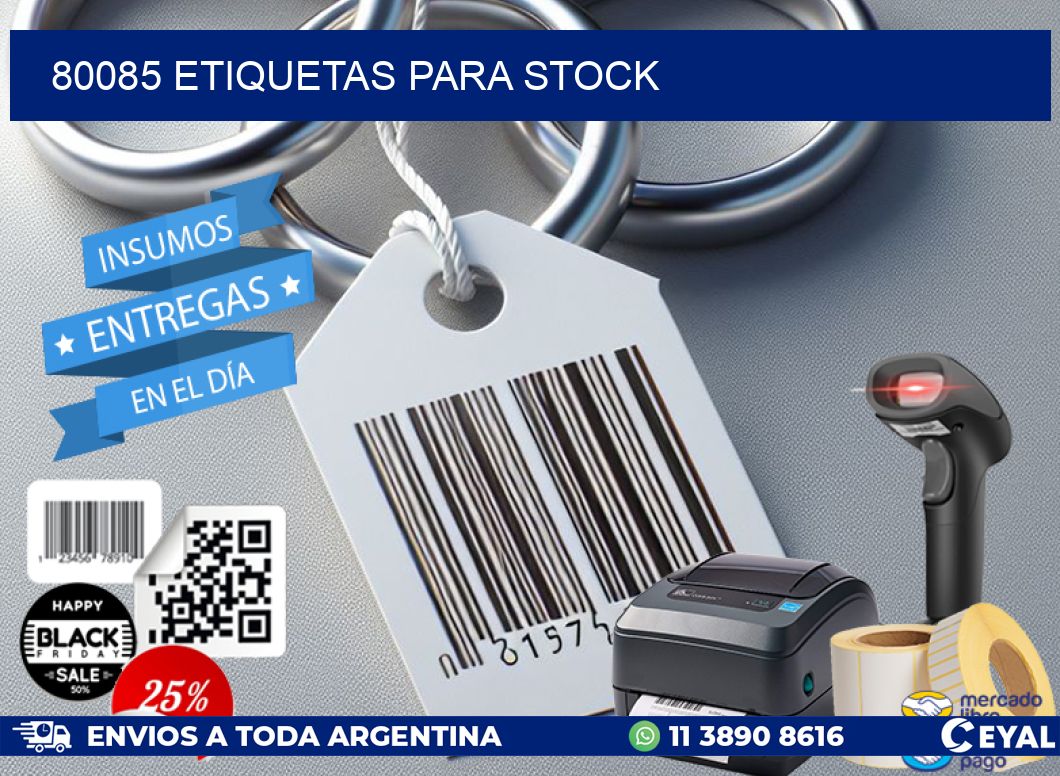 80085 ETIQUETAS PARA STOCK