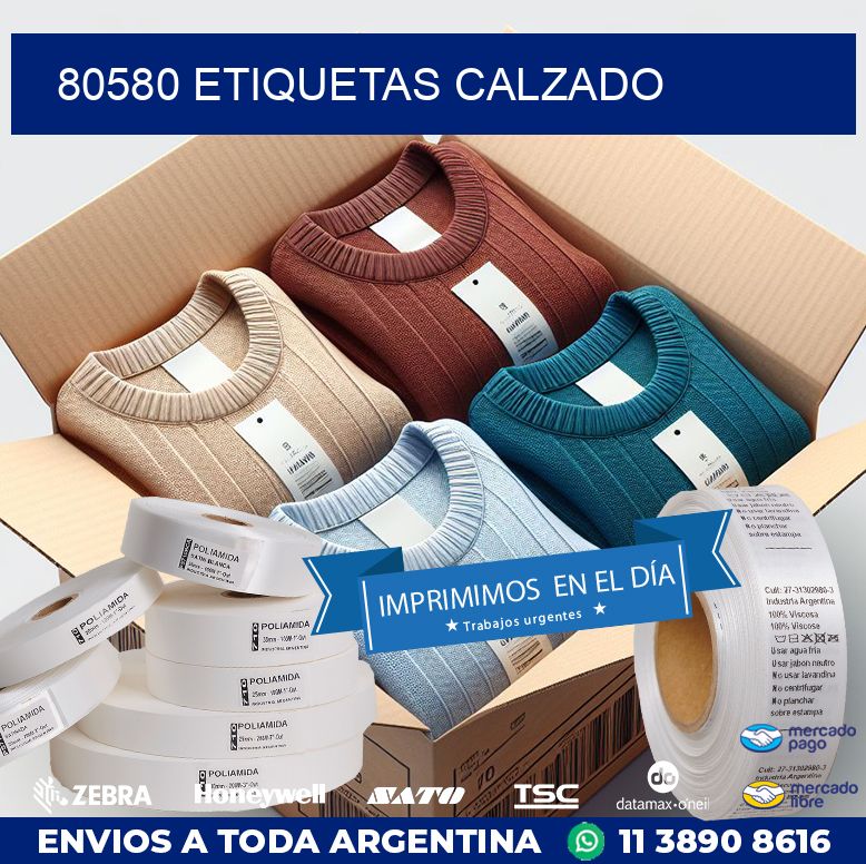 80580 ETIQUETAS CALZADO