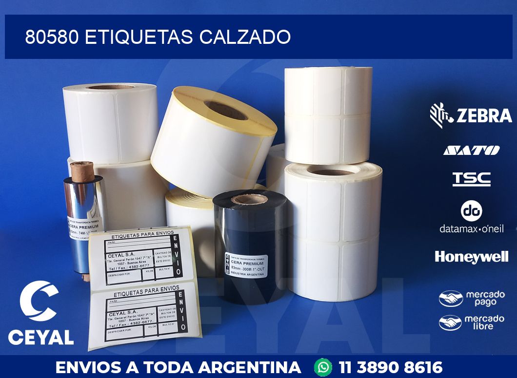 80580 ETIQUETAS CALZADO
