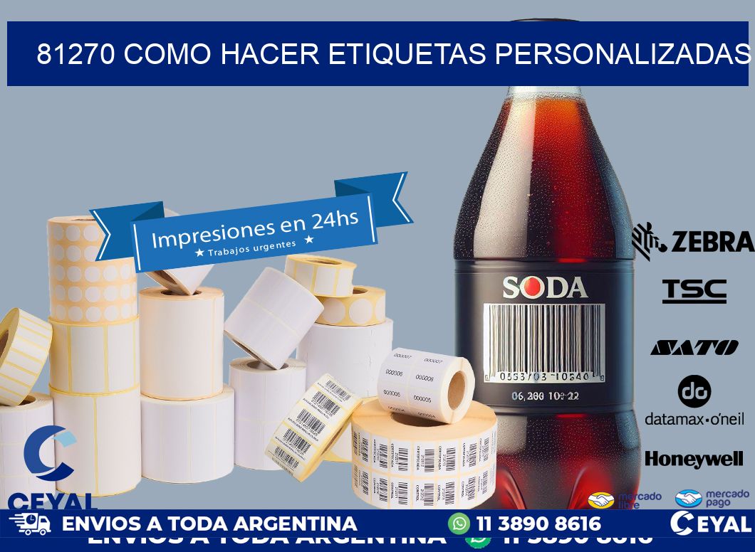 81270 como hacer etiquetas personalizadas