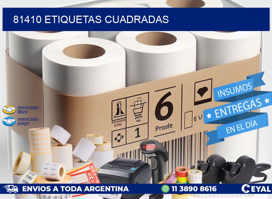 81410 Etiquetas cuadradas