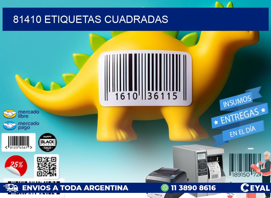 81410 Etiquetas cuadradas