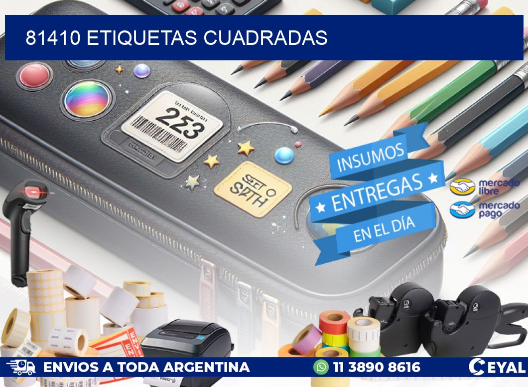 81410 Etiquetas cuadradas