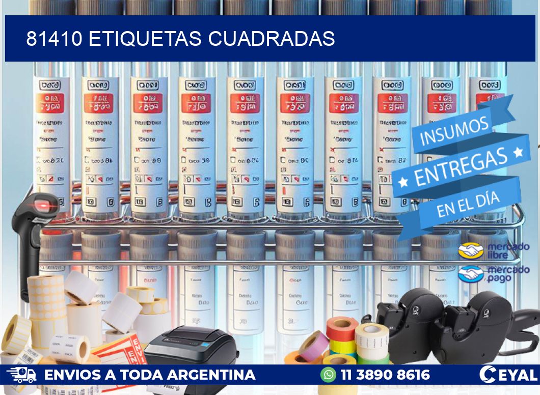 81410 Etiquetas cuadradas