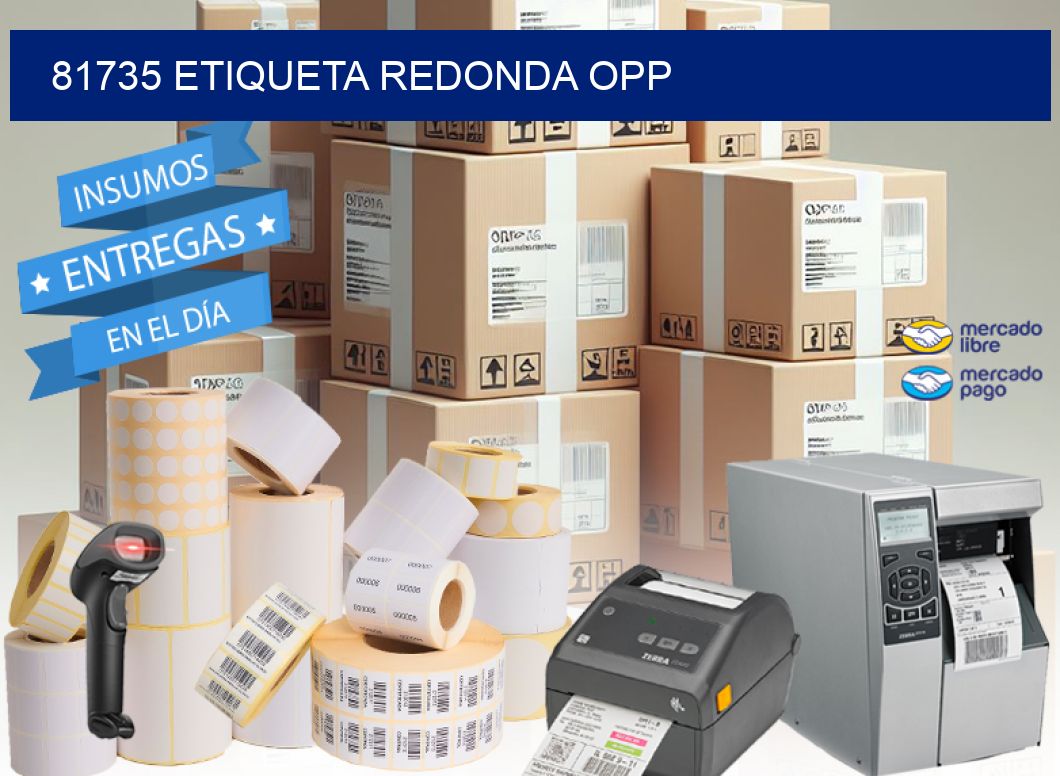 81735 ETIQUETA REDONDA OPP