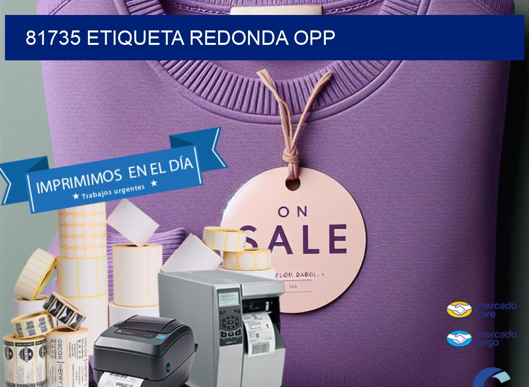81735 ETIQUETA REDONDA OPP
