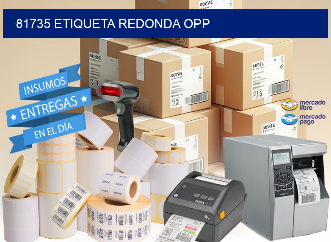 81735 ETIQUETA REDONDA OPP