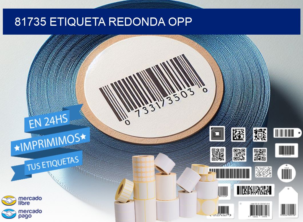 81735 ETIQUETA REDONDA OPP