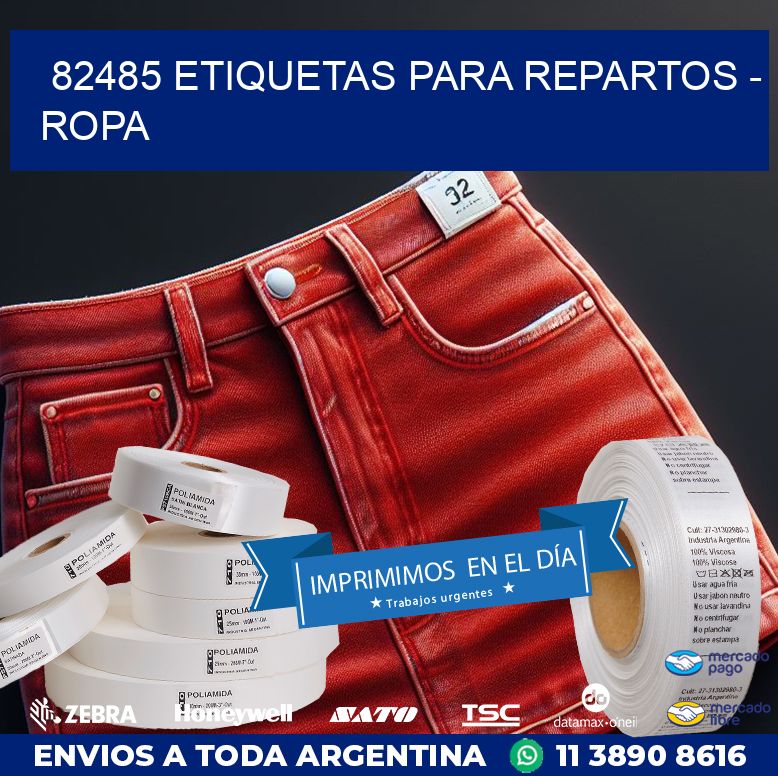 82485 ETIQUETAS PARA REPARTOS - ROPA